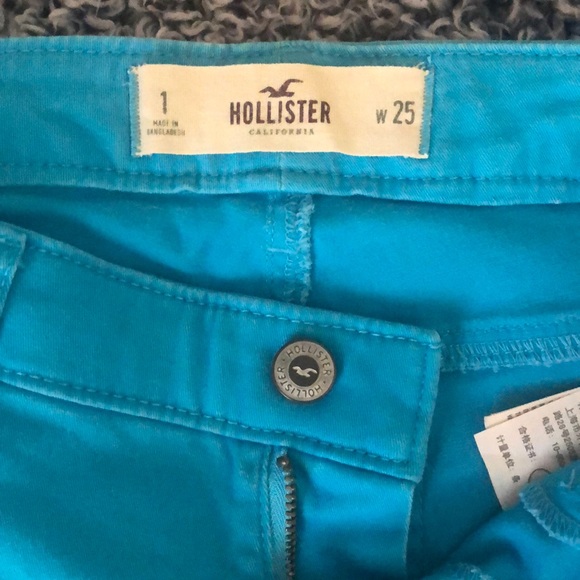 Hollister Teal Blue Skinny Jeans - Picture 1 of 5
